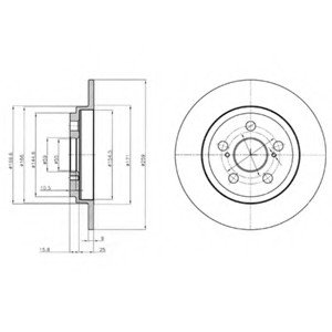 Тормозной диск Delphi BG4272