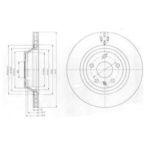 Тормозной диск Delphi BG4090