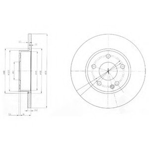 Тормозной диск Delphi BG3840