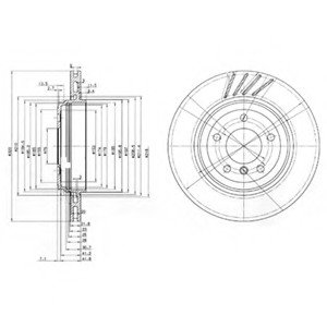 Тормозной диск Delphi BG3831