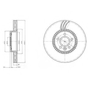 Тормозной диск Delphi BG3784