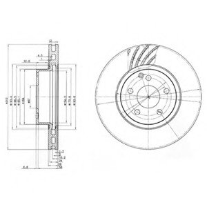 Тормозной диск Delphi BG3756