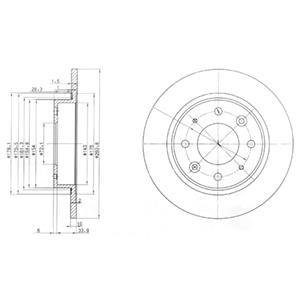 Тормозной диск Delphi BG3336