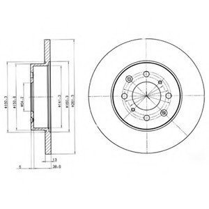 Тормозной диск Delphi BG3262