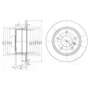 Тормозной диск Delphi BG3040