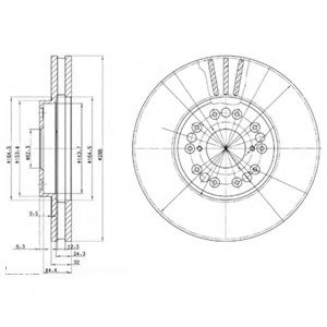 Тормозной диск Delphi BG2829