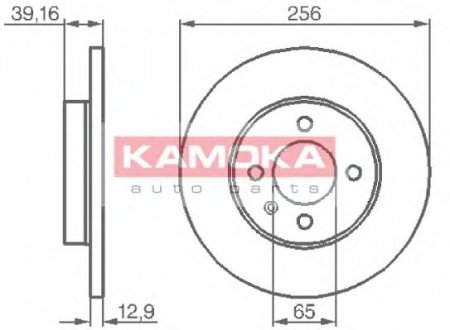 Тормозной диск KAMOKA 103410 (фото 1)