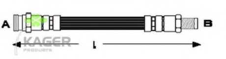 Тормозной шланг KAGER 380540 (фото 1)
