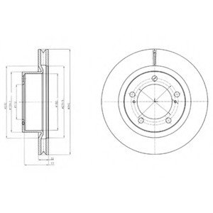 Тормозной диск Delphi BG9067