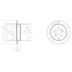 Тормозной диск Delphi BG4329