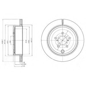 Тормозной диск Delphi BG4288