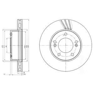 Тормозной диск Delphi BG4207