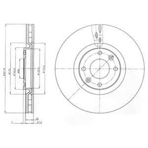 Тормозной диск Delphi BG4166