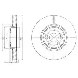 Тормозной диск Delphi BG4167