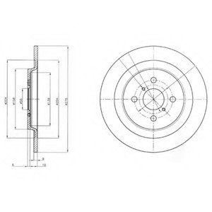 Тормозной диск Delphi BG4076