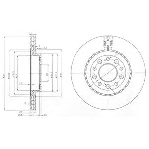 Тормозной диск Delphi BG3995