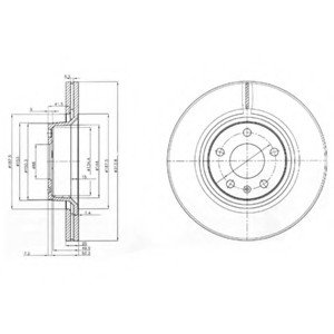 Тормозной диск Delphi BG3942