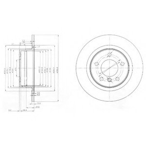 Тормозной диск Delphi BG3960