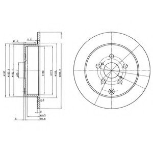 Тормозной диск Delphi BG3822