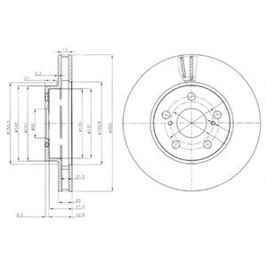 Тормозной диск Delphi BG3850