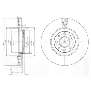 Тормозной диск Delphi BG3699