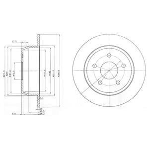 Тормозной диск Delphi BG3660