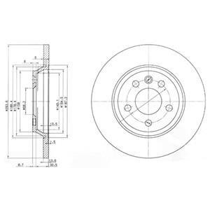 Тормозной диск Delphi BG3518