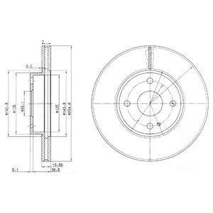 Тормозной диск Delphi BG3393