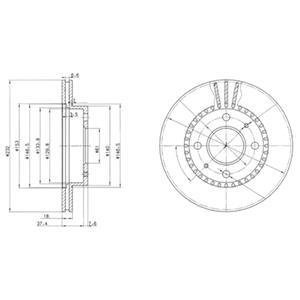 Тормозной диск Delphi BG3206