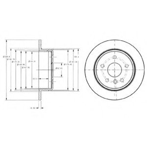 Тормозной диск Delphi BG3178