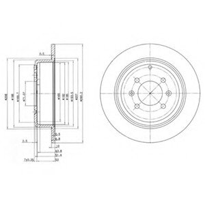 Тормозной диск Delphi BG2873