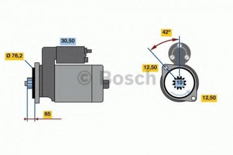 Стартер BOSCH 0 986 020 270