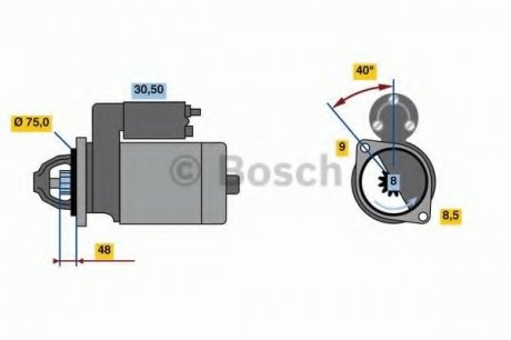 Стартер BOSCH 0 986 023 520