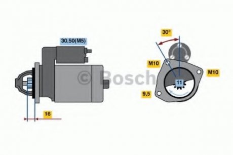 Стартер BOSCH 0 986 022 131