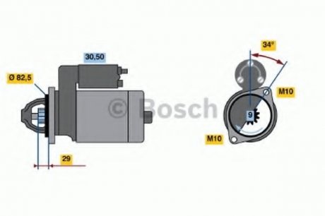 Стартер BOSCH 0 986 018 850