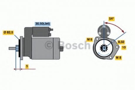 Стартер BOSCH 0 986 016 790