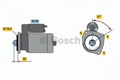 Стартер BOSCH 0 986 021 870