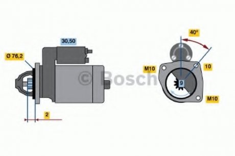 Стартер BOSCH 0 986 016 660