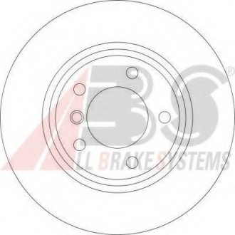 Тормозной диск. ABS 17023 (фото 1)