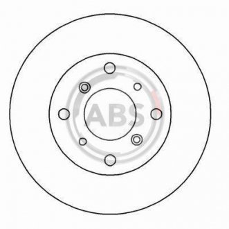 Тормозной диск. ABS 16171 (фото 1)