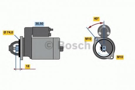 Стартер BOSCH 0 986 023 920