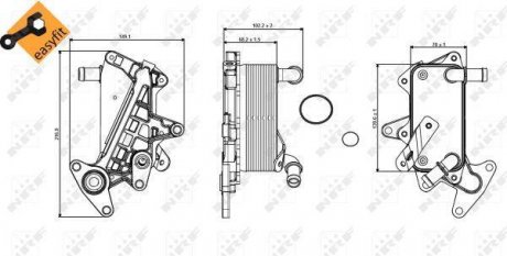 Радіатор масляний NRF 31357