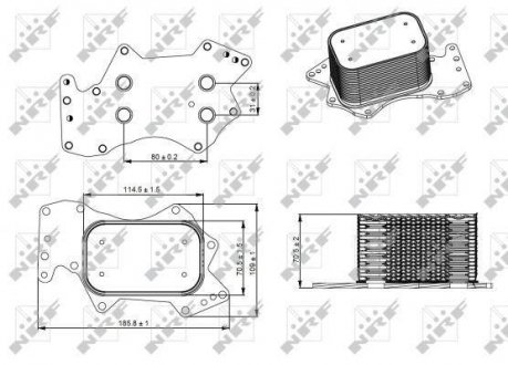 Олійний радіатор NRF 31273