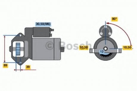 Стартер BOSCH 0 986 021 810