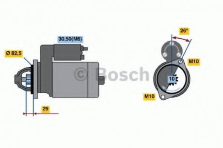 Стартер BOSCH 0 986 018 270