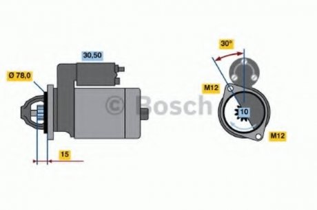 Стартер BOSCH 0 986 014 940