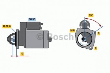 Стартер BOSCH 0 986 013 850