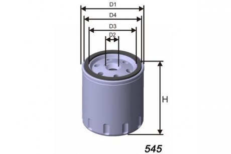 Масляный фильтр MISFAT Z169 (фото 1)