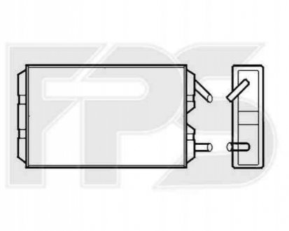 Радиатор пічки Forma Parts System 72 N178 (фото 1)