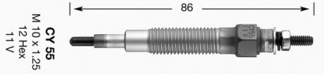 Свічка розжарювання NGK NGK Spark Plug 3861